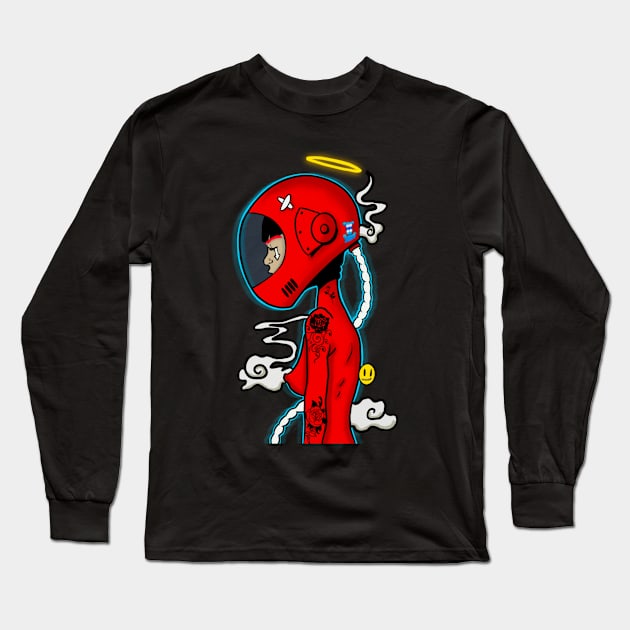 Space girl Long Sleeve T-Shirt by SonnyArt225